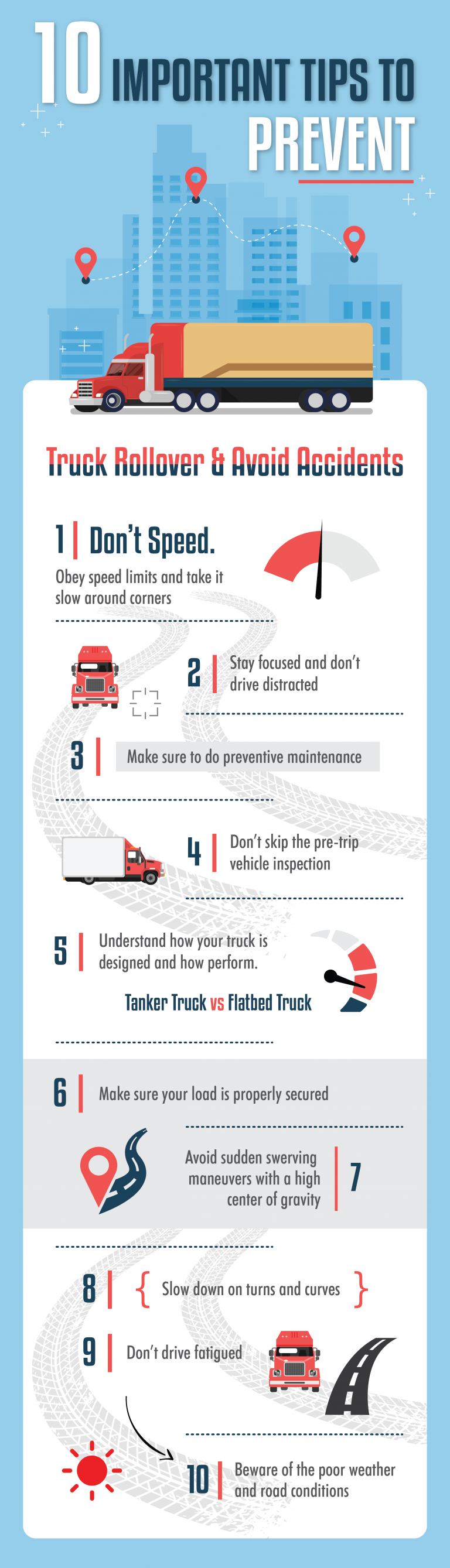 INFOGRAPHIC: Important Tips to Prevent Truck Rollover and Accidents